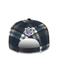 Baltimore Ravens Plaid Black 2 Tone 9Fifty Snapback Cap