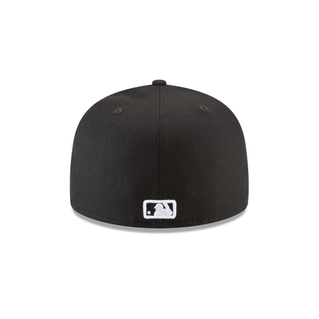 Los Angeles Dodgers D MLB Basic Black on White 59Fifty Fitted Hat