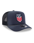 USA US Soccer Mens National Team Faded Worn Navy Trucker 9Fifty A-Frame Snapback
