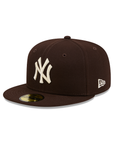 New York Yankees Brown On Ivory 59Fifty Color Basic Fitted