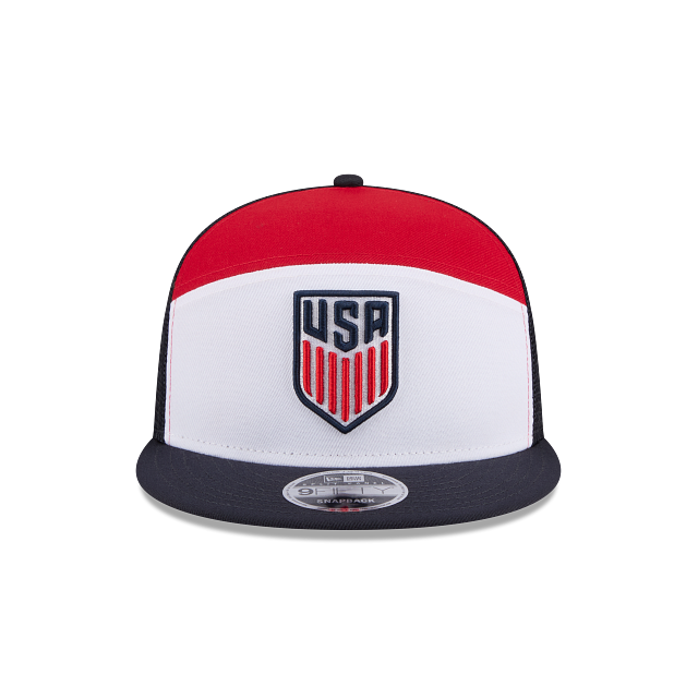 USA US Soccer Mens National Team Split Panel Trucker 9Fifty Snapback