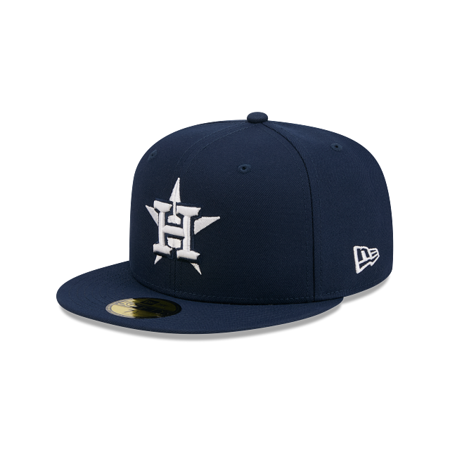 Houston Astros Oceanside Blue On White 59Fifty Color Basic Fitted
