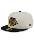 Chicago Blackhawks Chrome Team Color 59Fifty NHL Color Basic Fitted