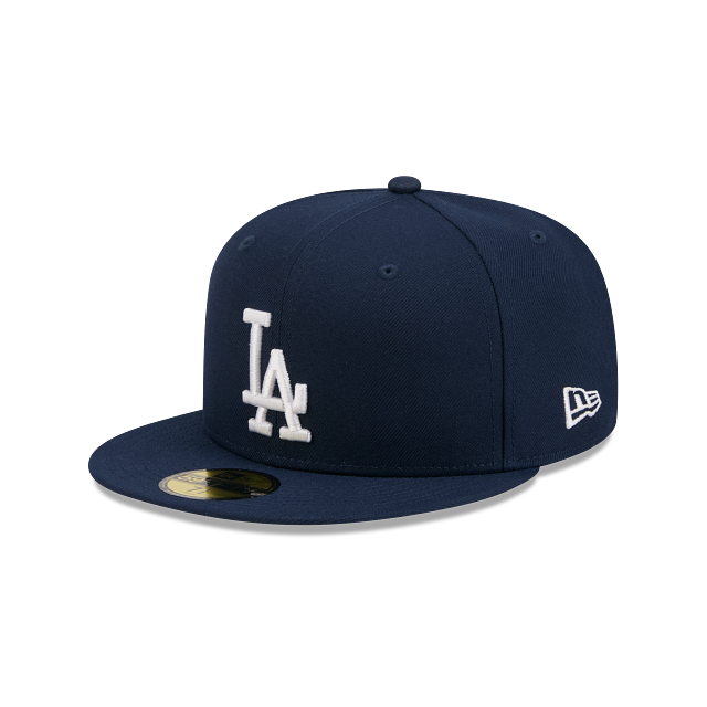 Los Angeles Dodgers Oceanside Blue On White 59Fifty Color Basic Fitted