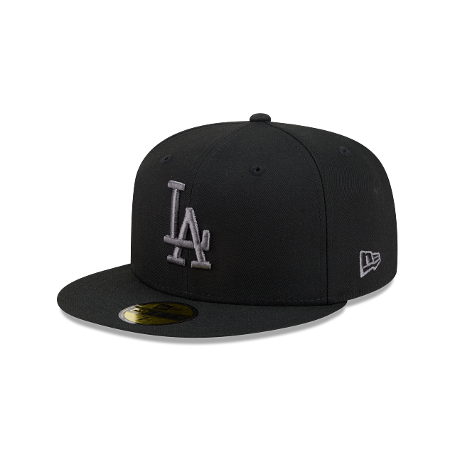 Los Angeles Dodgers Black On Graphite 59Fifty Color Basic Fitted