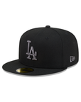 Los Angeles Dodgers Black On Graphite 59Fifty Color Basic Fitted
