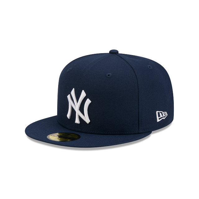 New York Yankees Oceanside Blue On White 59Fifty Color Basic Fitted