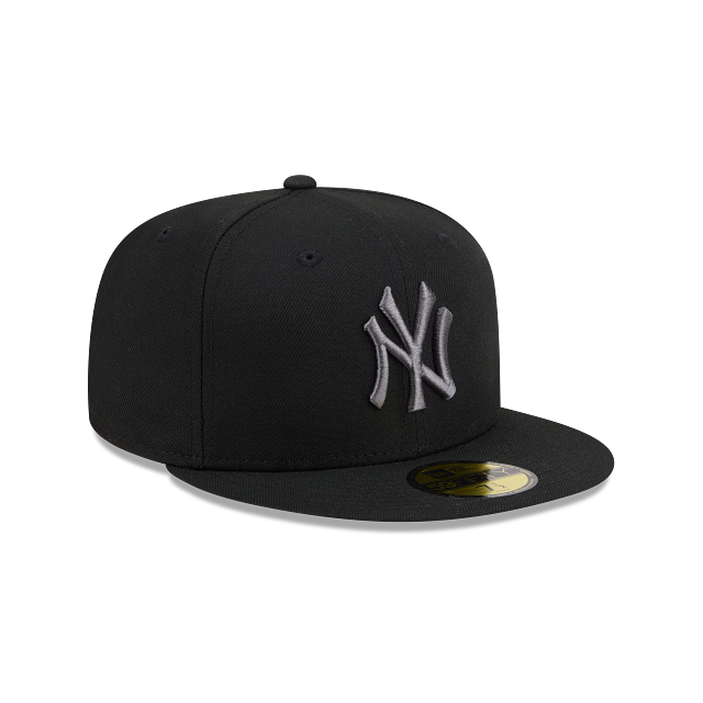 New York Yankees Black On Graphite 59Fifty Color Basic Fitted