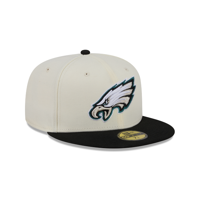 Philadelphia Eagles Chrome Team Color 59Fifty Color Basic Fitted