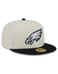 Philadelphia Eagles Chrome Team Color 59Fifty Color Basic Fitted