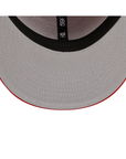 New York Yankees Scarlet Red On Black 59Fifty Color Basic Fitted