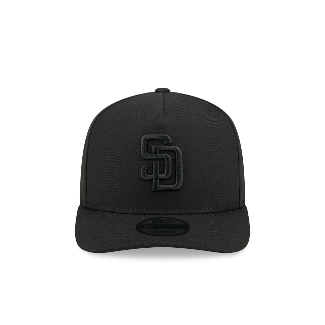 San Diego Padres Black On Black 9Fifty A-Frame Snapback
