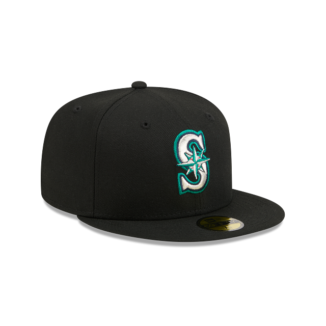 Seattle Mariners Black On OTC 59Fifty Color Basic Fitted