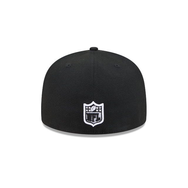 San Francisco 49ers Black On Black White Outline 59Fifty Color Basic Fitted