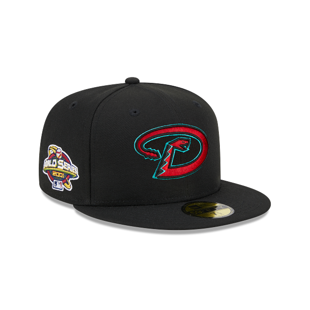 Arizona Diamondbacks Black 2001 World Series Side Patch 59Fifty Fitted ...