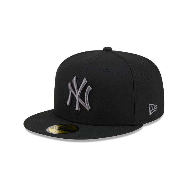 New York Yankees Black On Graphite 59Fifty Color Basic Fitted