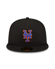 New York Mets Authentic Collection Black Team 59Fifty Fitted