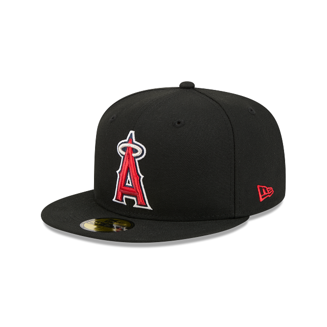 Anaheim Angels Black On OTC 59Fifty Color Basic Fitted