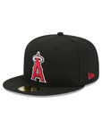 Anaheim Angels Black On OTC 59Fifty Color Basic Fitted
