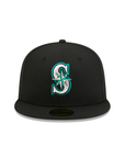 Seattle Mariners Black On OTC 59Fifty Color Basic Fitted