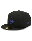 Los Angeles Dodgers Black On Royal 59Fifty Color Basic Fitted