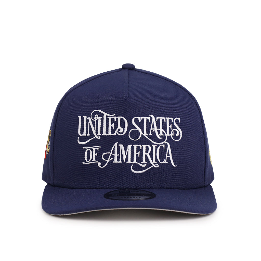 USA Script Navy 250th Anniversary SP 9Fifty A-Frame Snapback