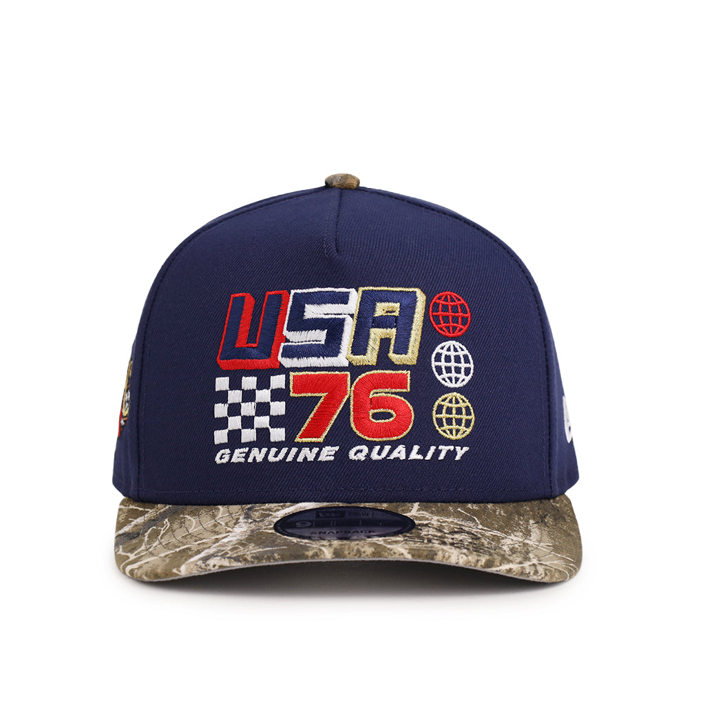USA 1976 Navy Real Tree 250th Anniversary SP 9Fifty A-Frame Snapback