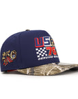 USA 1976 Navy Real Tree 250th Anniversary SP 9Fifty A-Frame Snapback