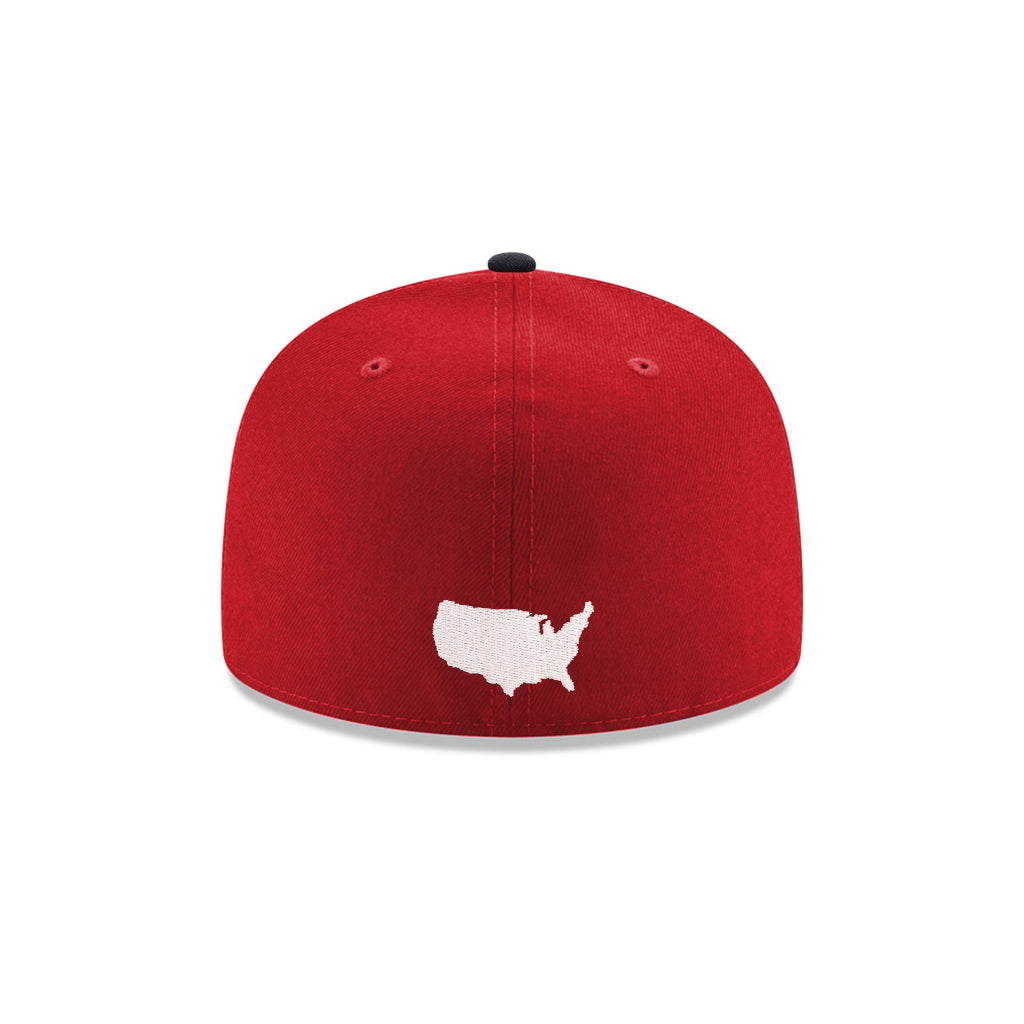 CrownMinded X USA Dark Red 250th Anniversary SP 59Fifty Fitted