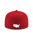 CrownMinded X USA Dark Red 250th Anniversary SP 59Fifty Fitted