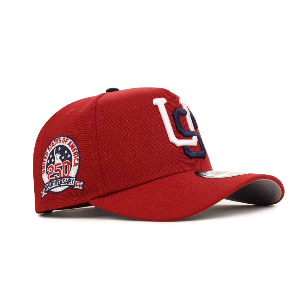 CrownMinded X USA Dark Red 250th Anniversary SP 9Forty A-Frame Snapbac ...