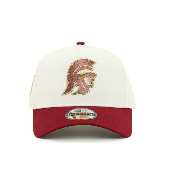 University Of Southern California USC Trojans SC Shield SP Chrome Cardinal 9Forty A-Frame Snapback