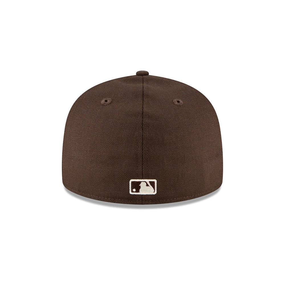 Los Angeles Dodgers Walnut Brown On White 59Fifty Fitted