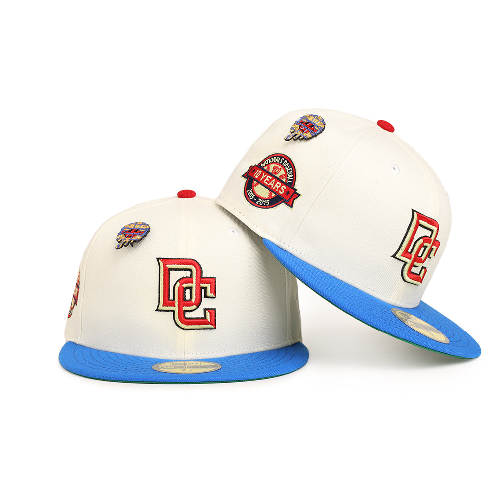 Washington Nationals Chrome Sapphire 2 Tone 10th Anniversary SP 59Fifty Fitted