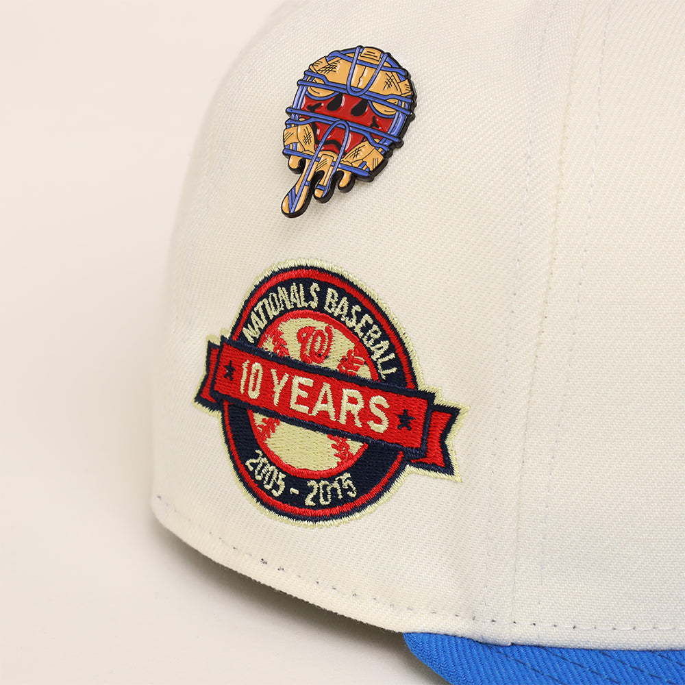 Washington Nationals Chrome Sapphire 2 Tone 10th Anniversary SP 59Fifty Fitted