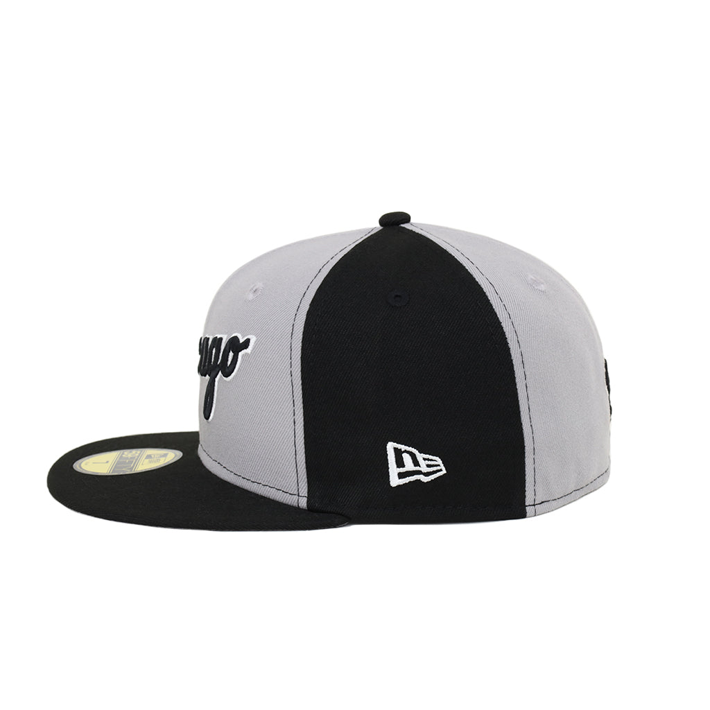 Chicago White Sox Black Gray Pin Wheel Alternate Logo SP 59Fifty Fitted