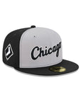 Chicago White Sox Black Gray Pin Wheel Alternate Logo SP 59Fifty Fitted