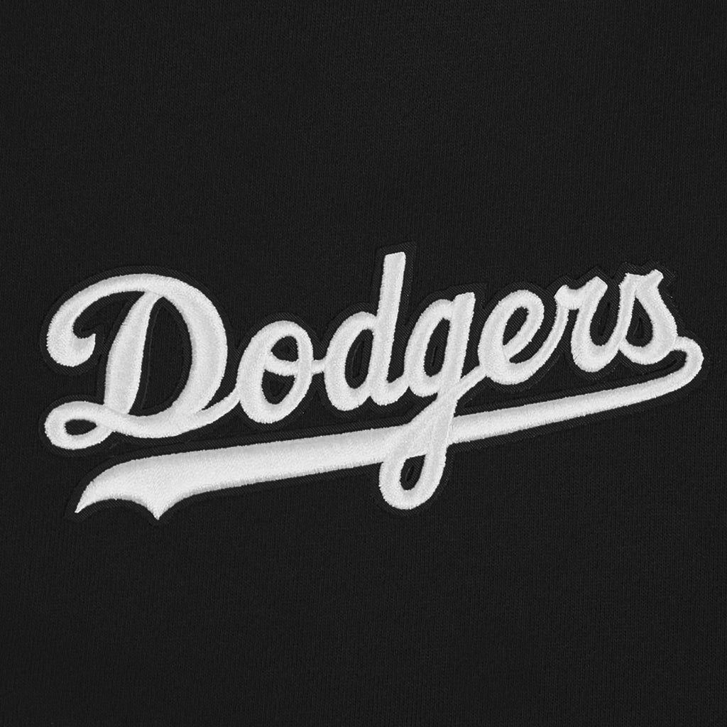 Pro Standard Los Angeles Dodgers Wingspan Drop Shoulder Black White Crewneck