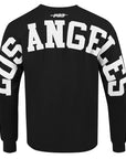 Pro Standard Los Angeles Dodgers Wingspan Drop Shoulder Black White Crewneck