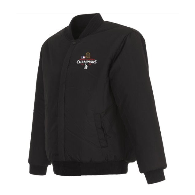 Los Angeles Dodgers Eight-Time World Series Champions Black Wool Reversible Jacket