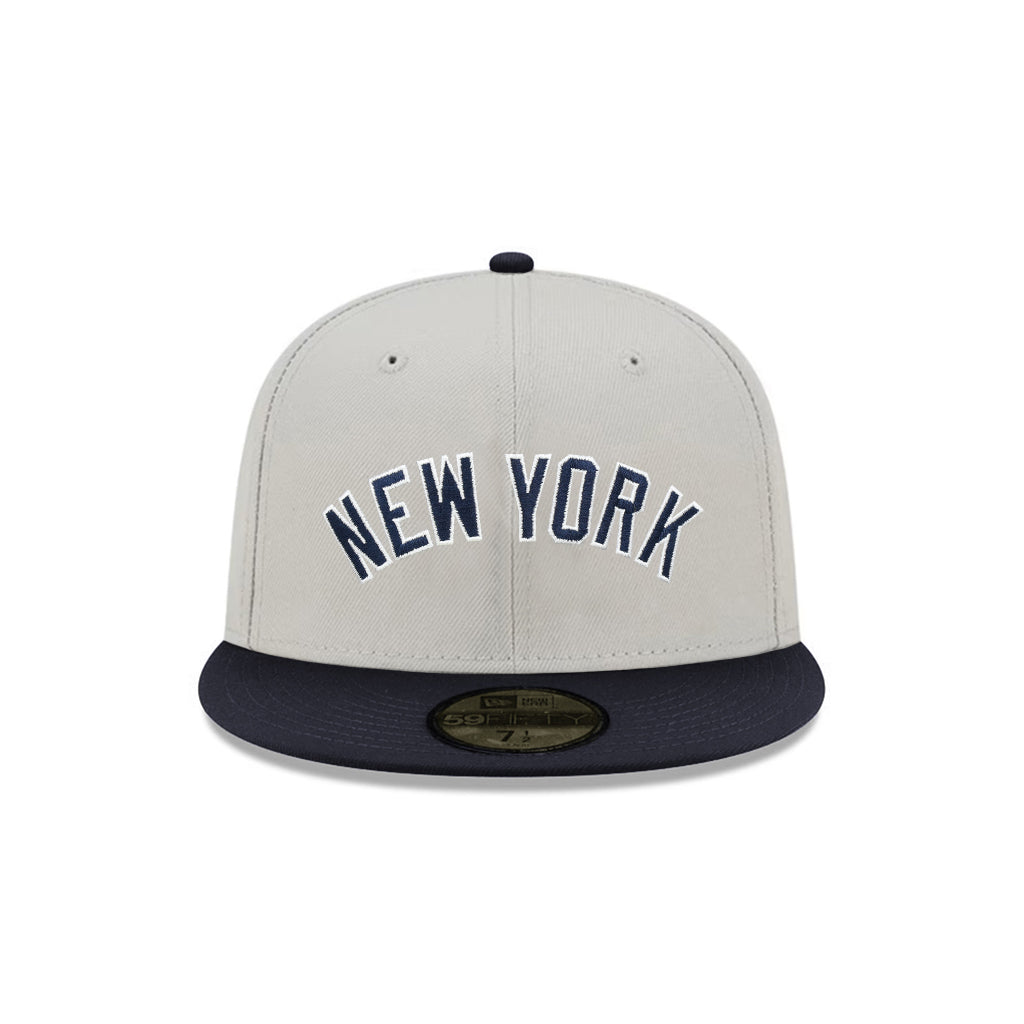New York Yankees Cooperstown Gray Navy 2 Tone American League 100 Season SP 59Fifty Fitted