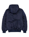 New Era X Alpha Industries New York Yankees L-2B Hooded Bomber Jacket Navy