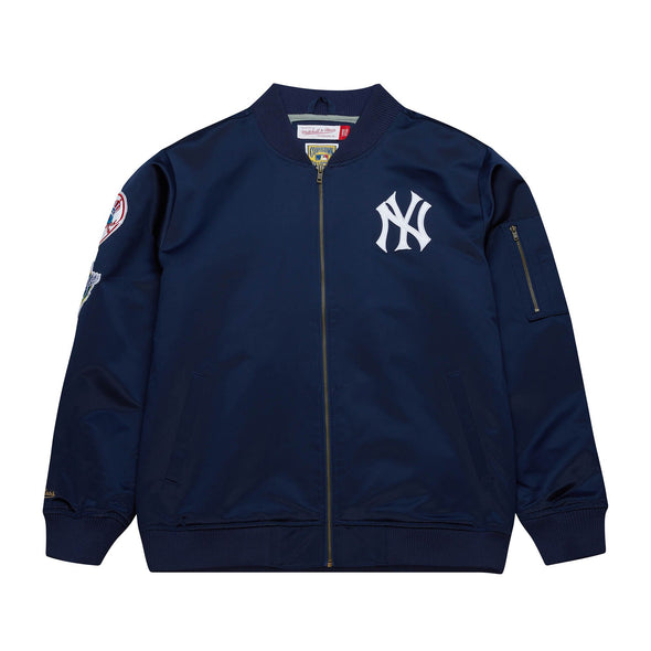 Mitchell & Ness New York Yankees Lightweight Satin Bomber Jacket