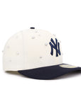 New York Yankees Chrome Navy Pearl Stud Pre-Curved 59Fifty Fitted