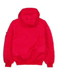New Era X Alpha Industries New York Yankees L-2B Hooded Bomber Jacket Red