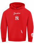 Pro Standard New York Yankees Wingspan Drop Shoulder Red Hoody
