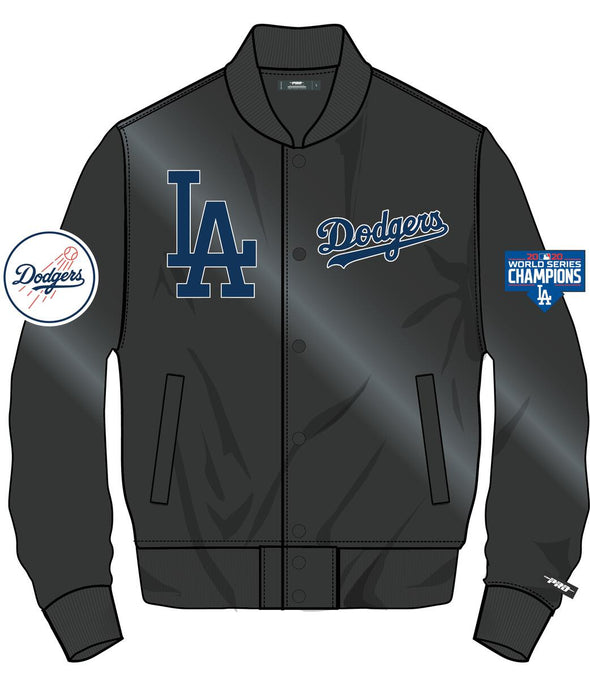 Pro Standard Los Angeles Dodgers Chest Hit Logo Satin Jacket
