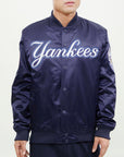 Pro Standard New York Yankees Big Logo World Series Satin Jacket