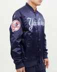 Pro Standard New York Yankees Big Logo World Series Satin Jacket