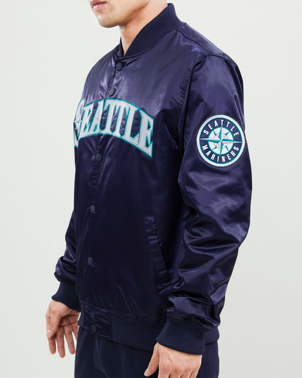 Pro Standard Seattle Mariners Wordmark Satin Jacket